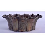 A VINTAGE TURKISH MIDDLE EASTERN SILVER CENSER. 329 grams. 15 cm wide.