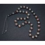 Silver ands lead Islamic Prayer beads 80 cm total