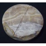 An Alabaster base 24 x 5cm