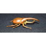 A small Japanese bronze beetle 8cm