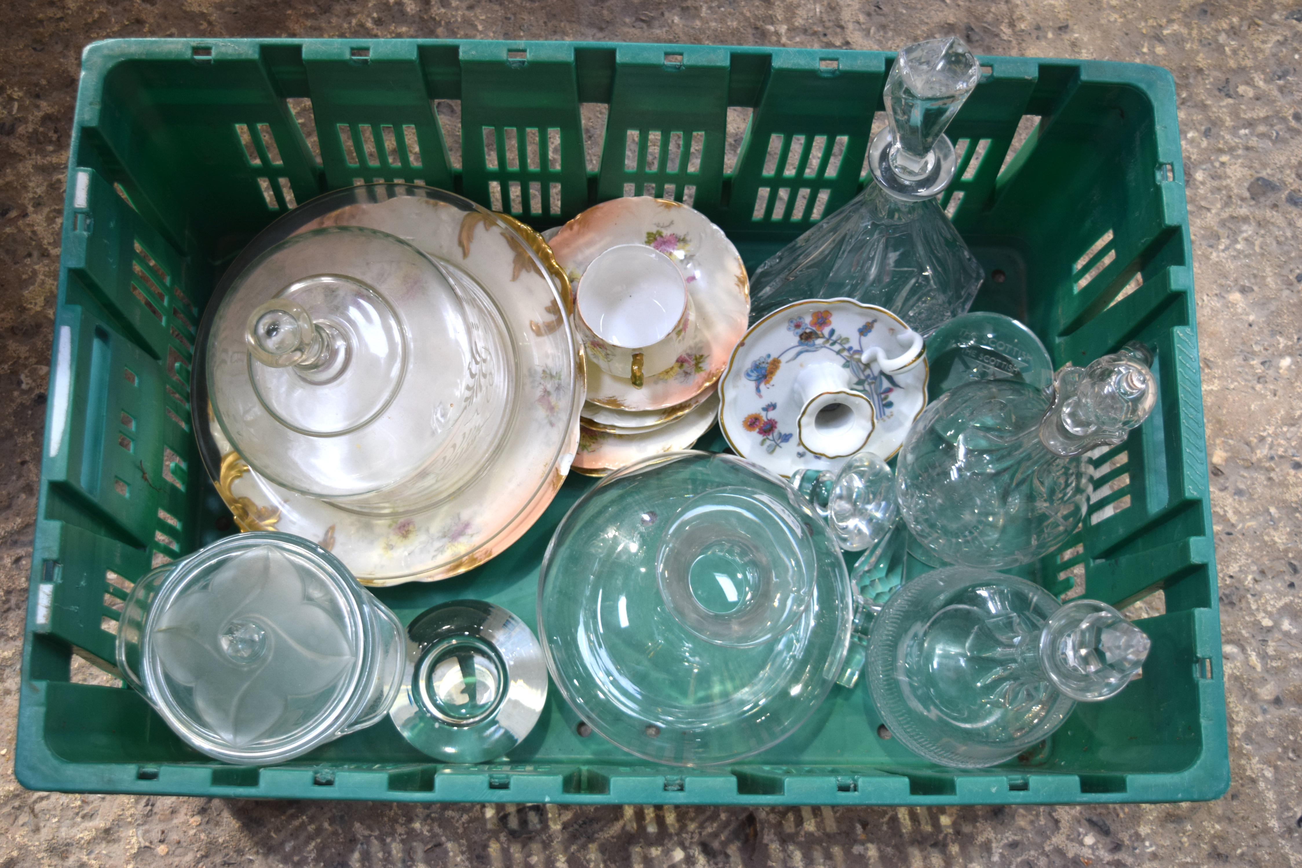 Large collection of coloured glass, decanters and porcelain (2) - Image 3 of 3