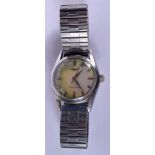 A VINTAGE LONGINES STAINLESS WRISTWATCH. 3.25 cm diameter.