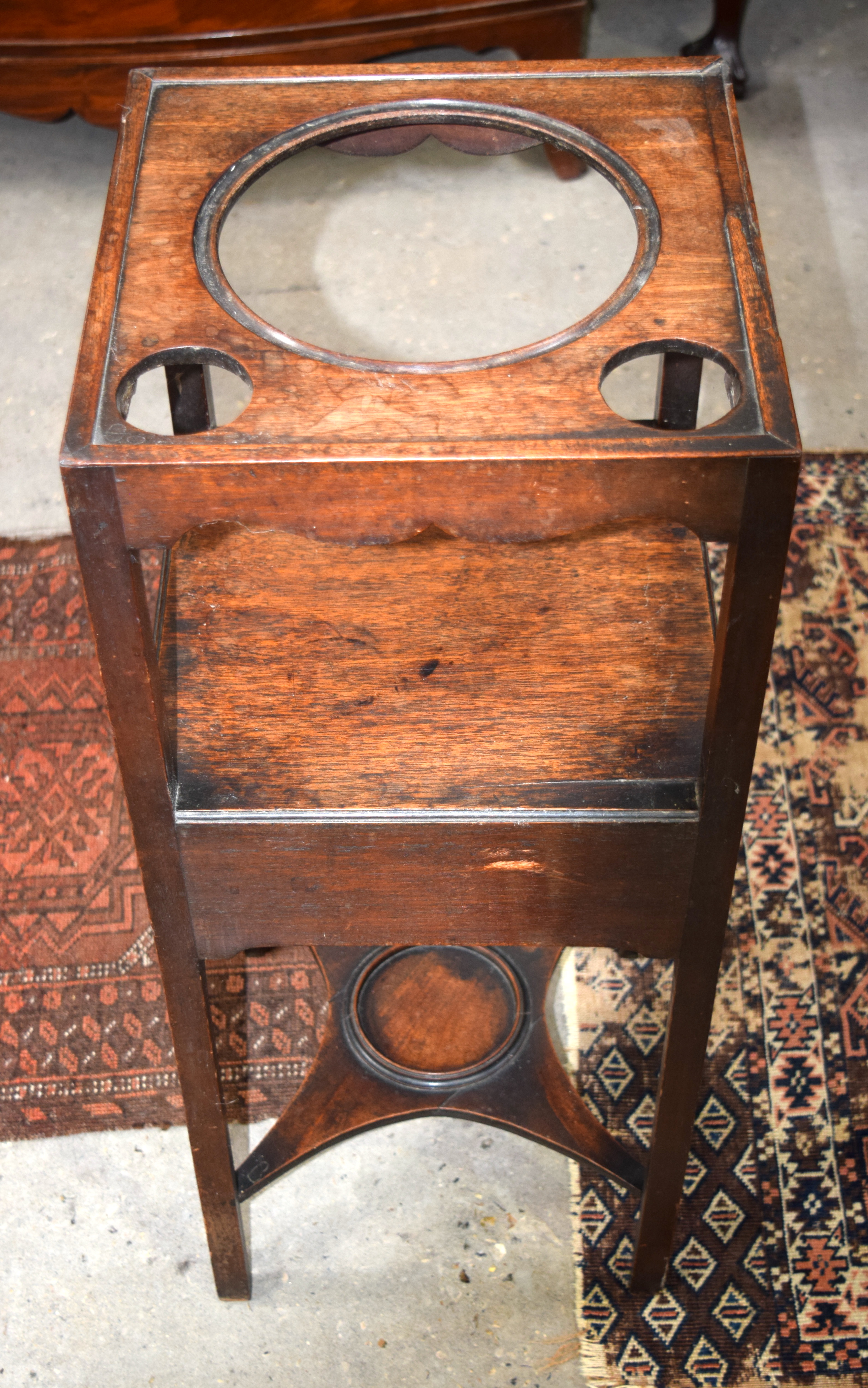 Georgian wooden Wash Basin Stand. - Image 5 of 9