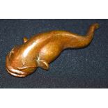 A small Japanese bronze catfish 11cm