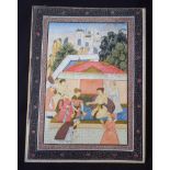 Indian Guasch painting. 20cm x 26.5 cm