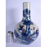 A LARGE 19TH CENTURY CHINESE IRON RED BLUE AND WHITE VASE Qing. 40 cm high.