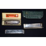 Three vintage harmonicas Hofners & Kosh (3)