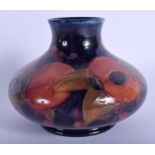 A MOORCROFT POMEGRANATE VASE. 12.5 cm wide.