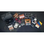 Collection of vintage cameras, camcorders and related equipment