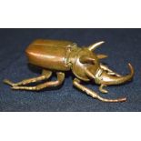 A small bronze Japanese stag beetle 11 cm