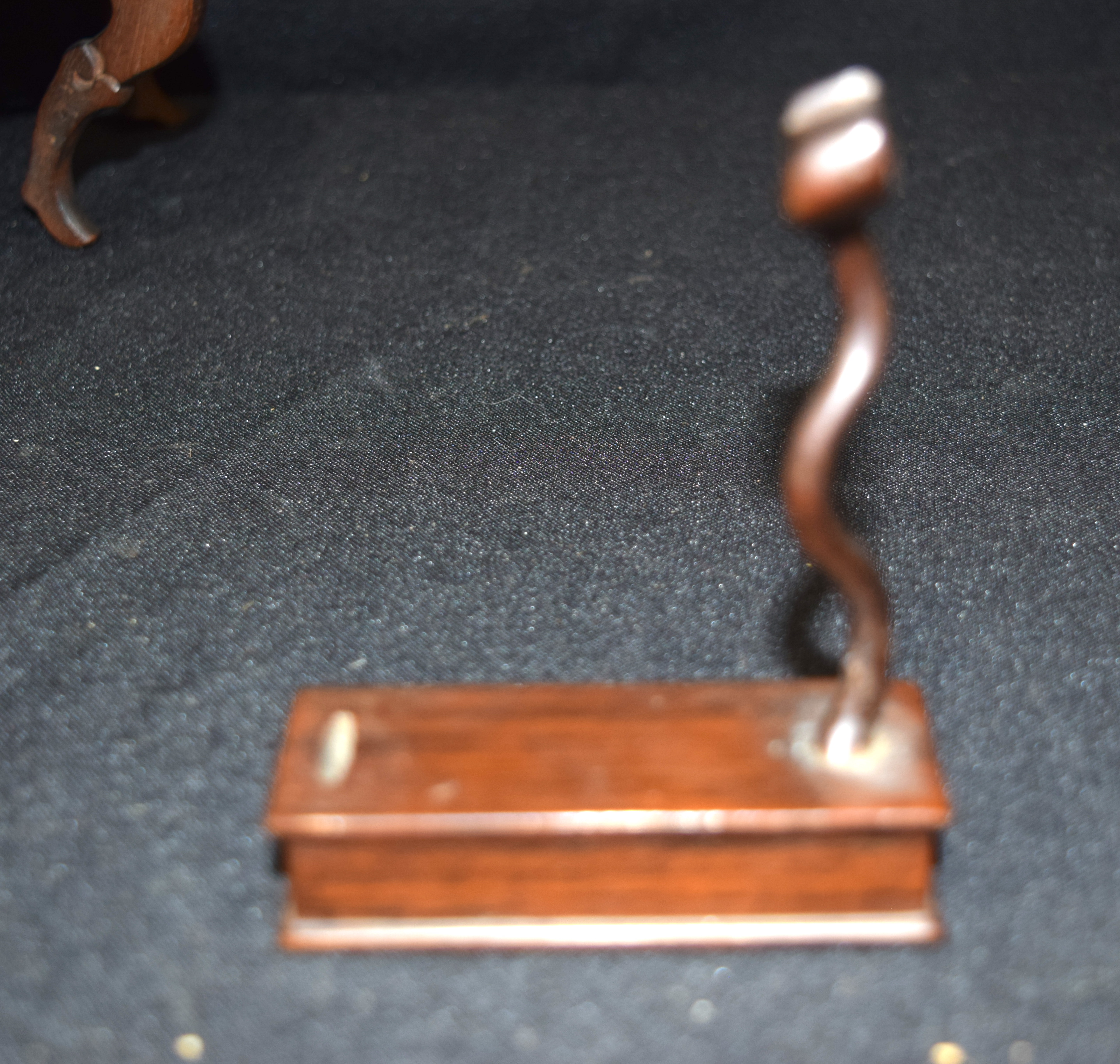 Group of hardwood oriental Stands. largest 9cm x 17cm (4) - Image 8 of 12