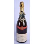 A BOTTLE OF VINTAGE FRENCH ALLIED ARMIES CHAMPAGNE. 33 cm high.