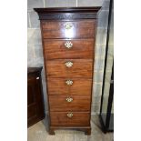 George III mahogany 6 drawer Chest. 174cm x 69cm