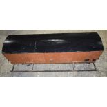 A large scale Model railway goods carriage 104cm x 33cm x 25cm wheels 15cm