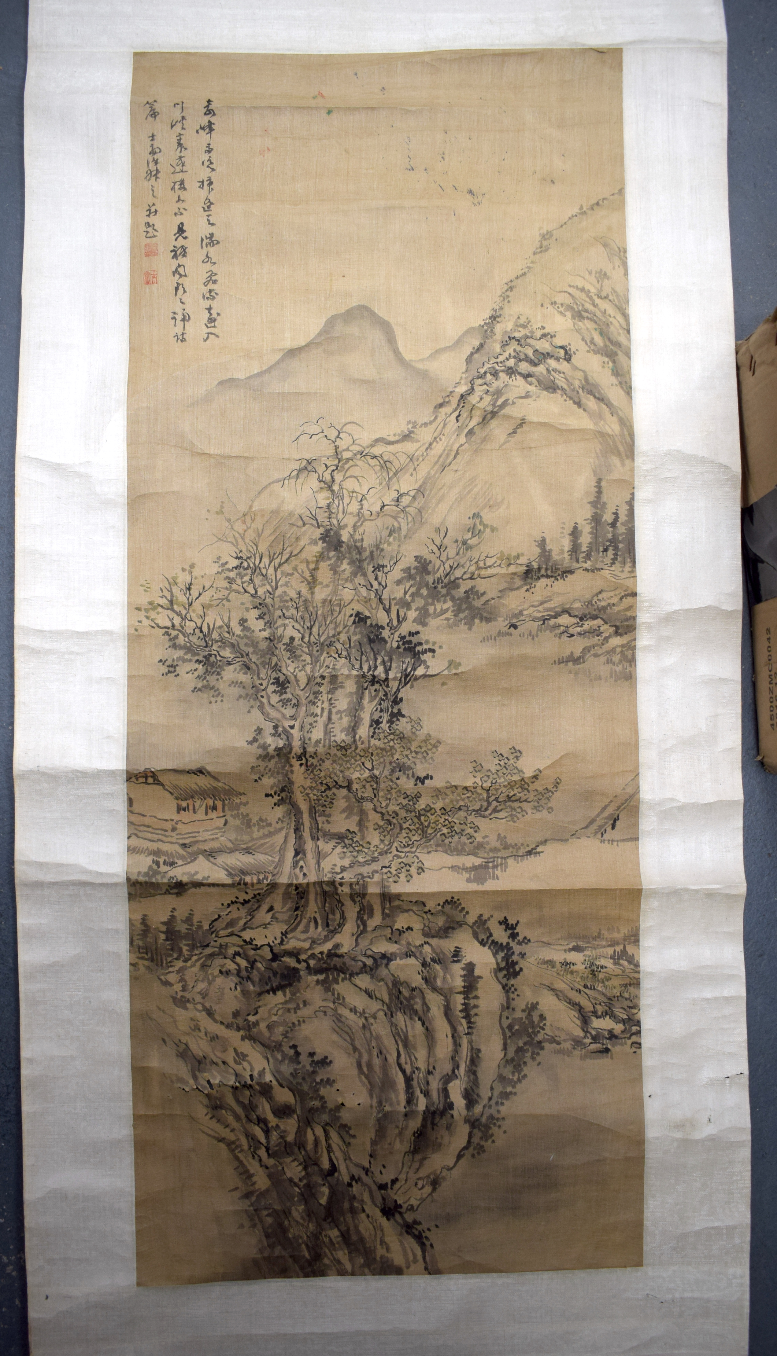 THREE EARLY 20TH CENTURY ORIENTAL SCROLLS in various forms and sizes. (3) - Image 6 of 7