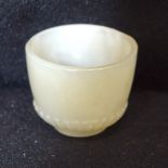 Small Indian jade cup. 3.5cm
