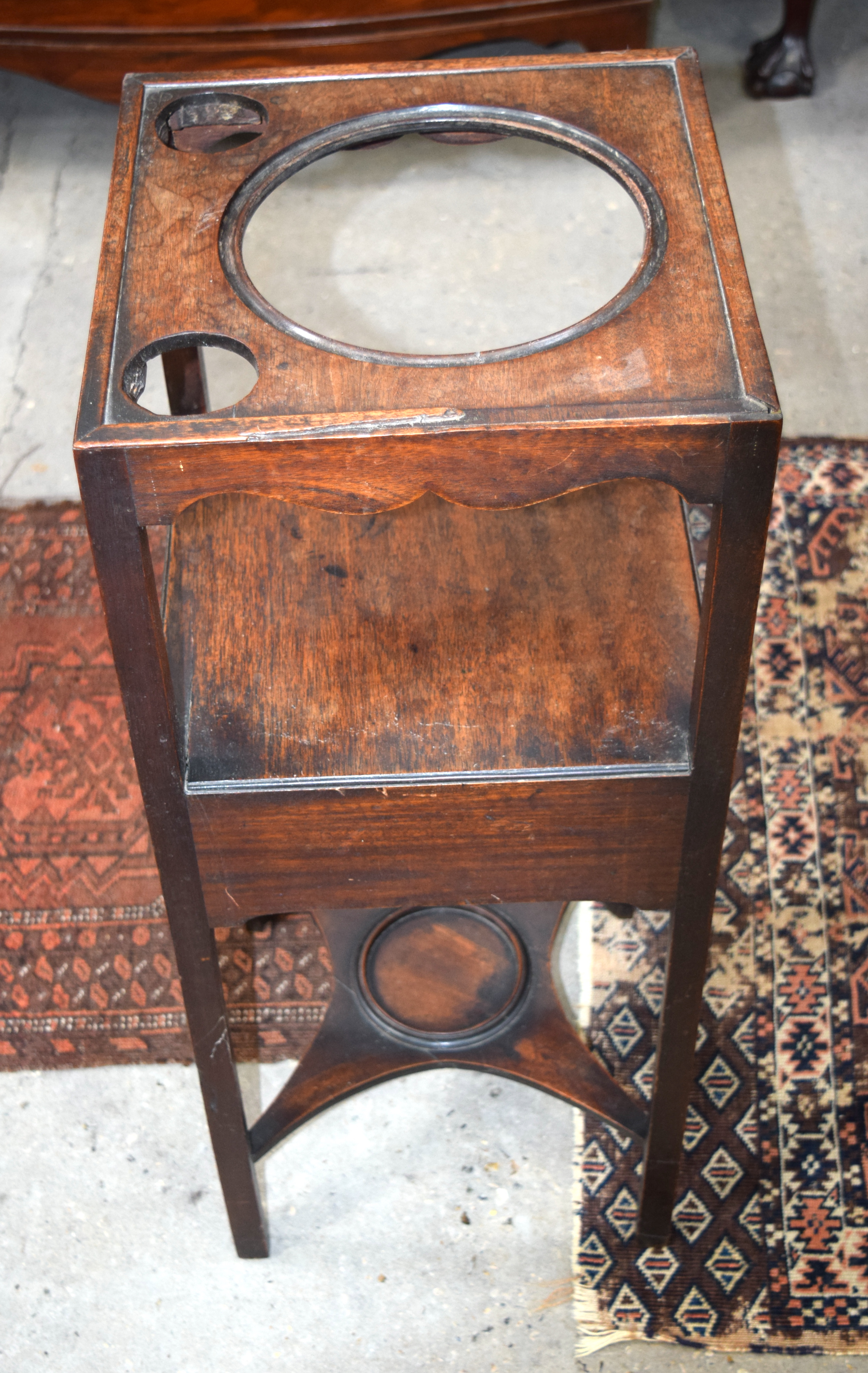 Georgian wooden Wash Basin Stand. - Image 6 of 9