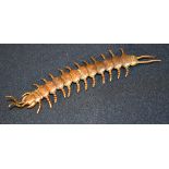A small bronze Japanese centipede 16cm