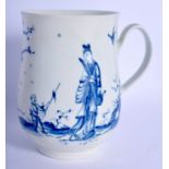 Worcester bell shaped mug painted with the Walk in the Garden pattern. 14.5cm high