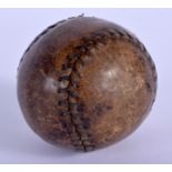 A VINTAGE BASEBALL. 5.5 cm wide.