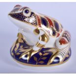 Royal Crown Derby paperweight of a Frog. 8cm high