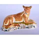 Royal Crown Derby paperweight of a Lioness. 18cm wide