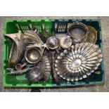 A large quantity of silver plated items