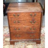 18th C wooden Commode Cover. 75cm x 64cm