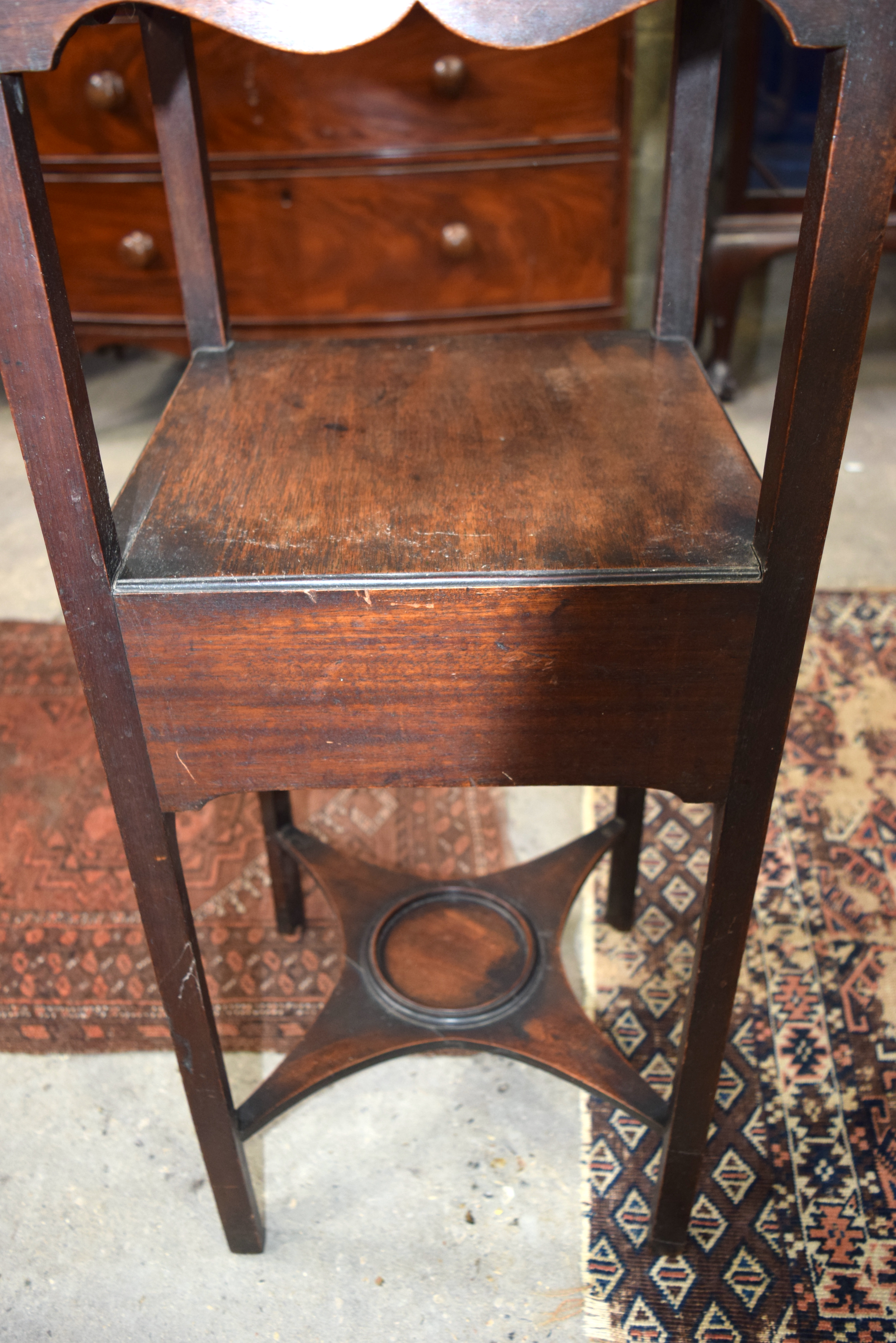 Georgian wooden Wash Basin Stand. - Image 8 of 9