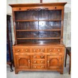 Arts and Crafts Dresser with 18th C base. 211cm x 152cm