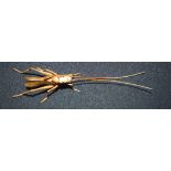 A small bronze Japanese Grass hopper 15 cm