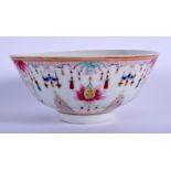 AN EARLY 20TH CENTURY CHINESE FAMILLE ROSE PORCELAIN BOWL Guangxu, painted with Middle Eastern styl