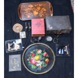 Miscellaneous group trays,pictures metal ware
