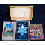 A small group of ephemera vintage including, sea cruise menus, programmes