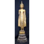 Antique Thai wooden Buddha 74 x 16cm