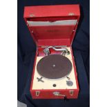 Decca manual wind-up Gramophone. 42cm x 18cm