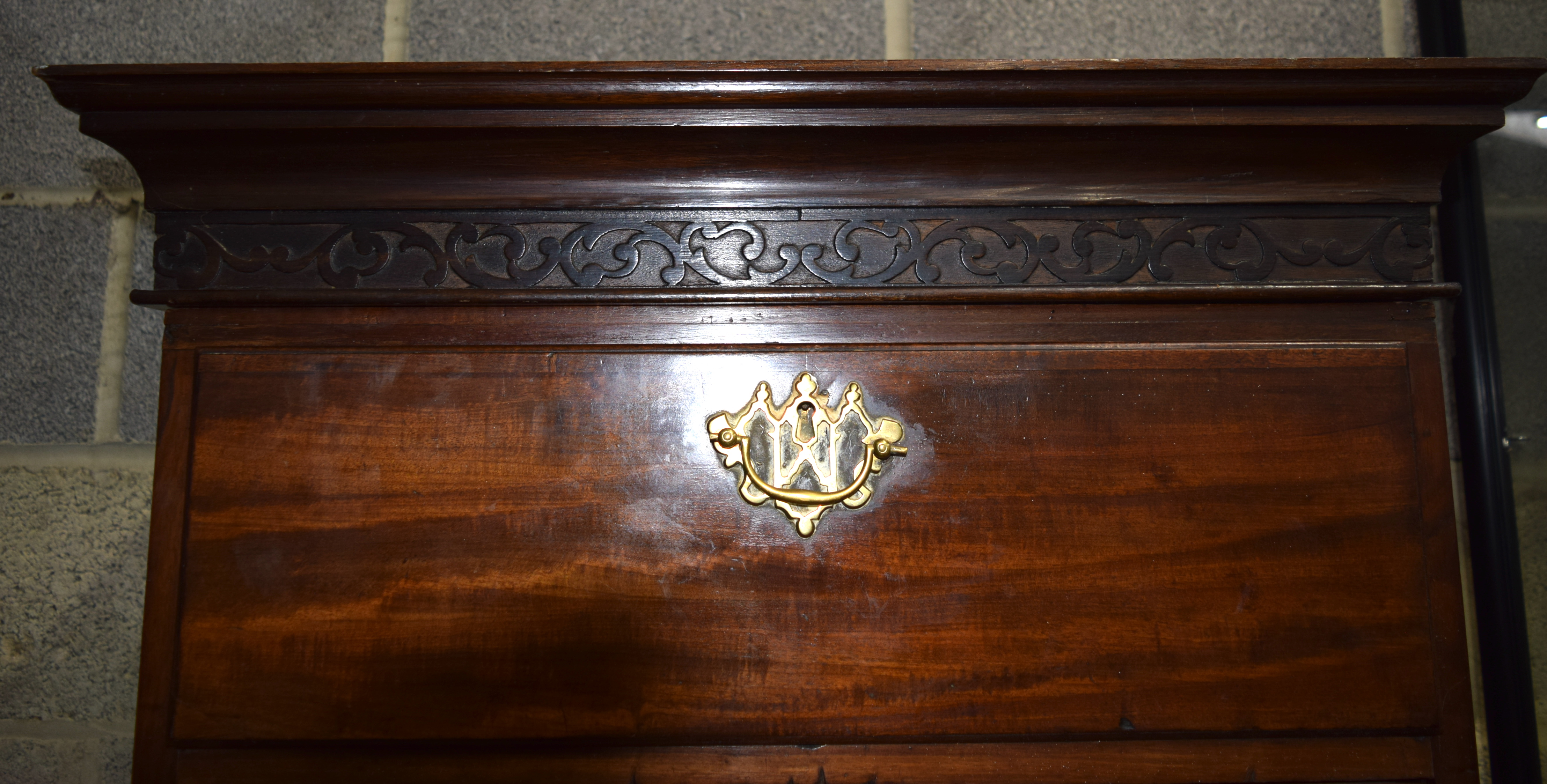 George III mahogany 6 drawer Chest. 174cm x 69cm - Image 3 of 7