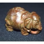 A small bronze Japanese Elephant 13 cm