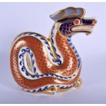 Royal Crown Derby paperweight of a Dragon. 11.5cm high