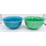 Two Chinese Dragon bowls 15 x 7.5 cm