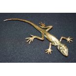 A small bronze Japanese lizard 17cm