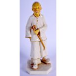 Royal Worcester figure of the Chinaman impressed and printed green mark date code for 1881. 18cm hi