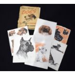 An Album of drawings of dogs by Diana Thorne