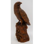 A small wood carving of an eagle 18cm
