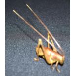 A small bronze Japanese insect 8cm