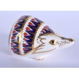 Royal Crown Derby paperweight of a Hedgehog. 12cm wide