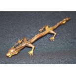 A small bronze Japanese Dragon 16 cm