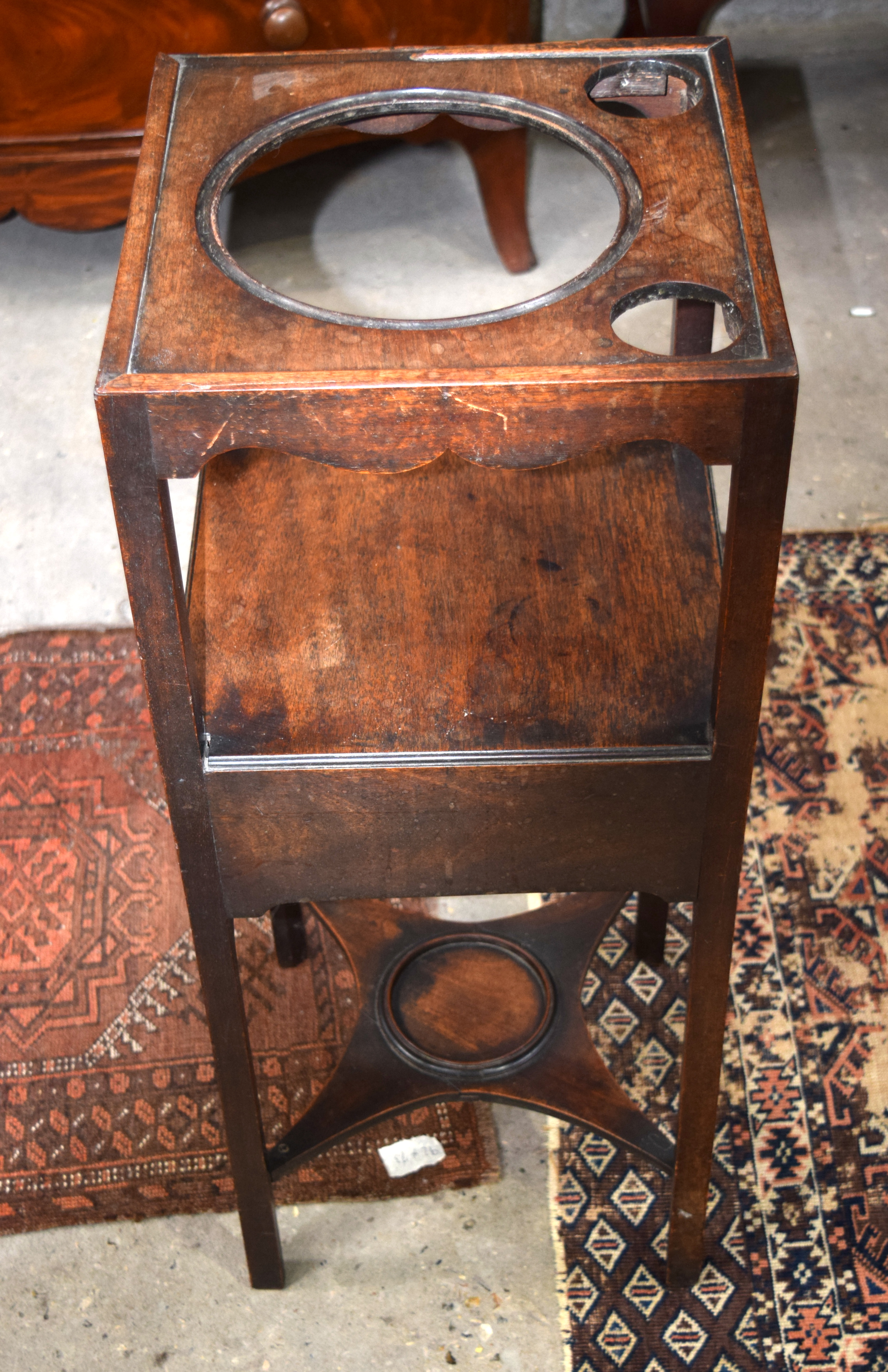 Georgian wooden Wash Basin Stand. - Image 4 of 9