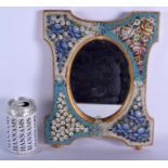 A RARE 19TH CENTURY ITALIAN MICRO MOSAIC ENCRUSTED GILTWOOD MIRROR of unusually good quality and hi