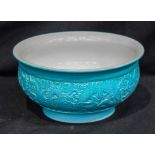 A Chinese bowl 17 cm x 8.5cm decorated with foliage
